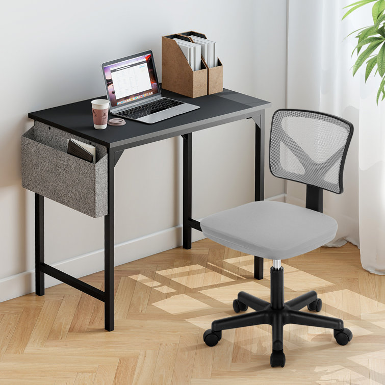 Desk And Chair Set: Writing Desk And Mesh Office Chair