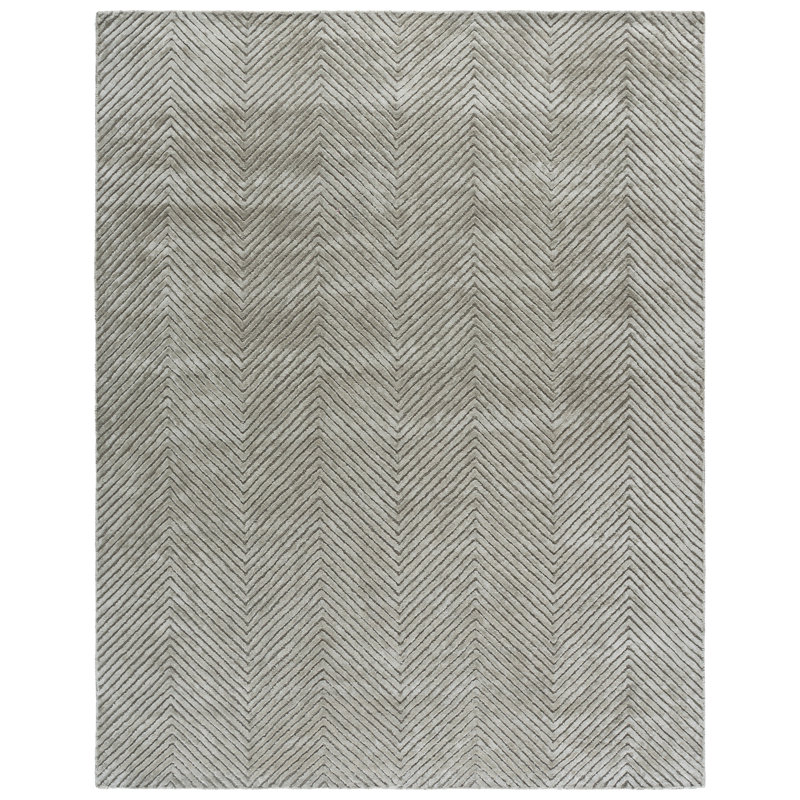 Glamour Hand Tufted Chevron Indoor Rug, 8'-0" x 10'-0" Rectangle