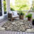 Machine Washable Indoor/Outdoor Xhevrie Charcoal Rug-1433372861