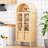 Modern Arched Cabinet with Glass Doors-767762430