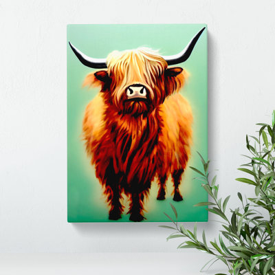 XC1022-45X A Fantastic Highland Cow - Wrapped Canvas Print