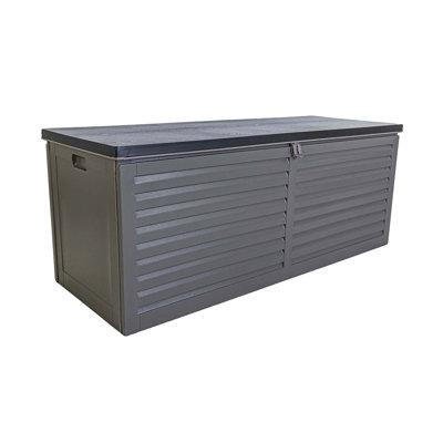WFX Utility 143cm W 390L Water Resistant Plastic Lockable Deck Box in Grey