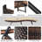 Aleia Outdoor Patio Reclining Chaise Lounge with Cushion-82748511