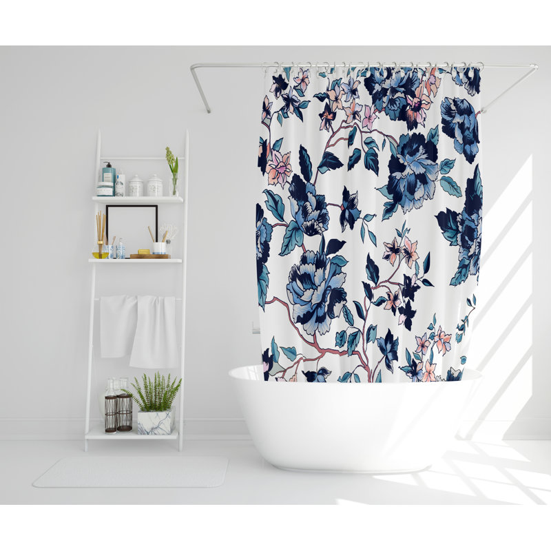 Veilleux Polyester Shower Curtain Set, 168cm H x 168cm W
