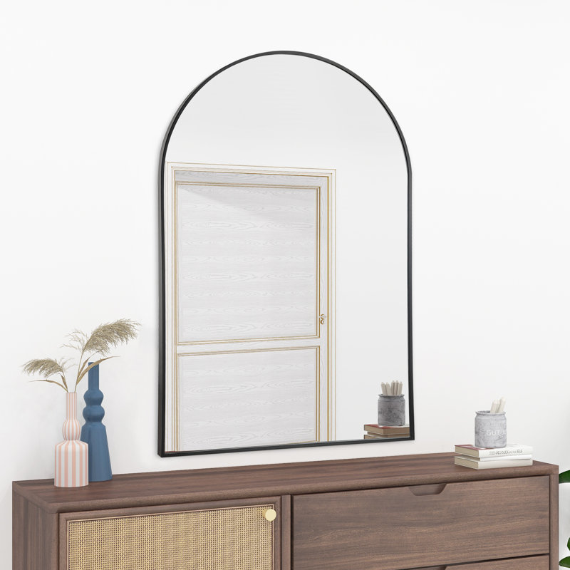 Miroir de salle de bain Fortescue, Noir