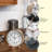 Table Clock Round Plastic Tabletop Clock with Alarm Function 5.75 Inches-2002405682