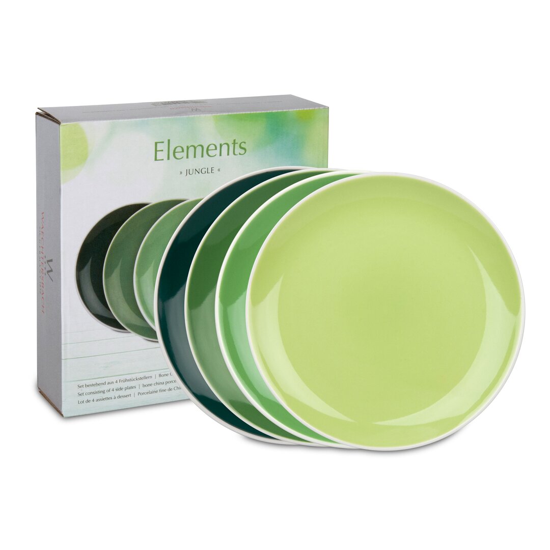 Speiseteller Elements Magma aus Bone China