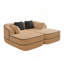 Canapé désossé 32D sans assemblage en tissu Teddy, couleur contrastante, canapé moelleux et confortable avec méridienne en L, pour le salon-2073022993