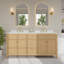 Pendry 72" Freestanding Double Bathroom Vanity with Cultured Marble Top-1703185950