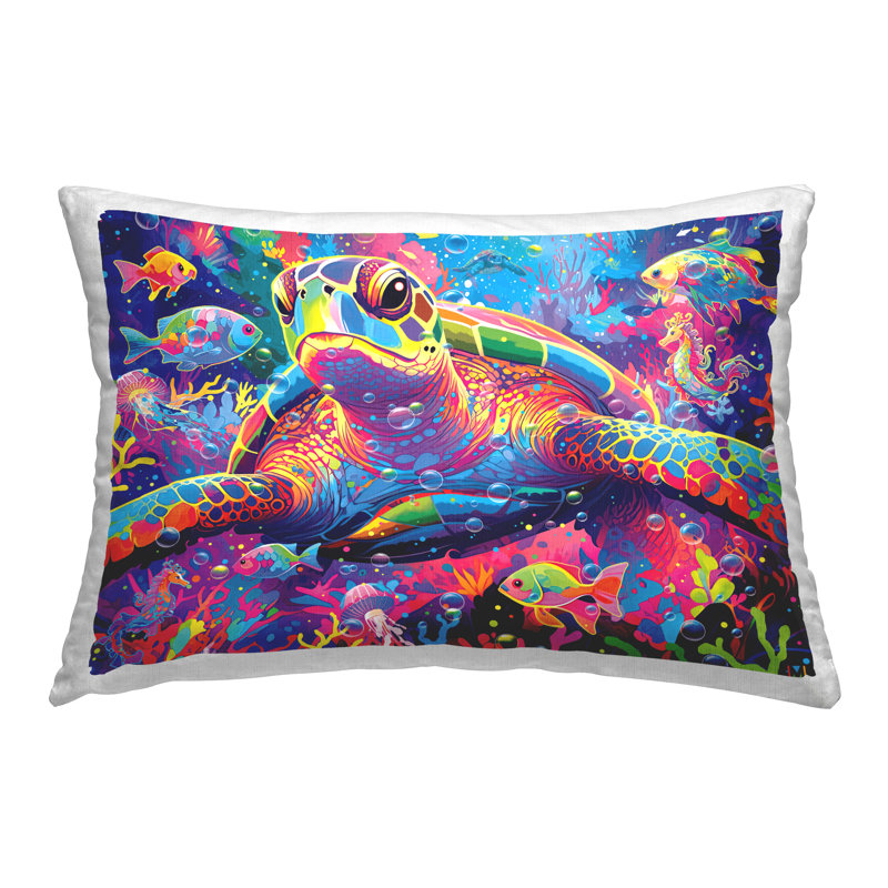Coussin décoratif Bold Hued Tortoise