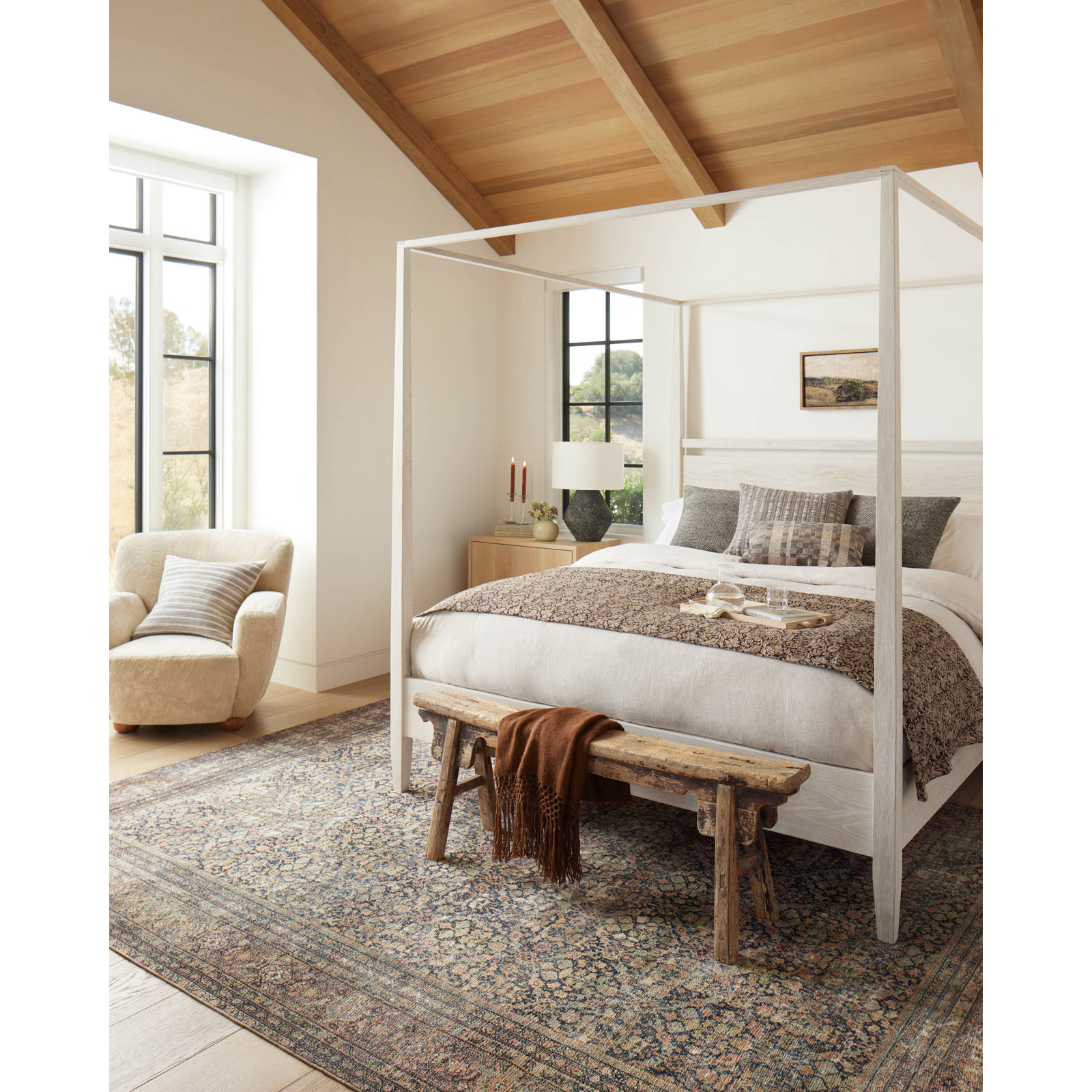 Amber Lewis x Loloi Morgan Denim/Multi Rug, Runner 2'3" x 7'6"