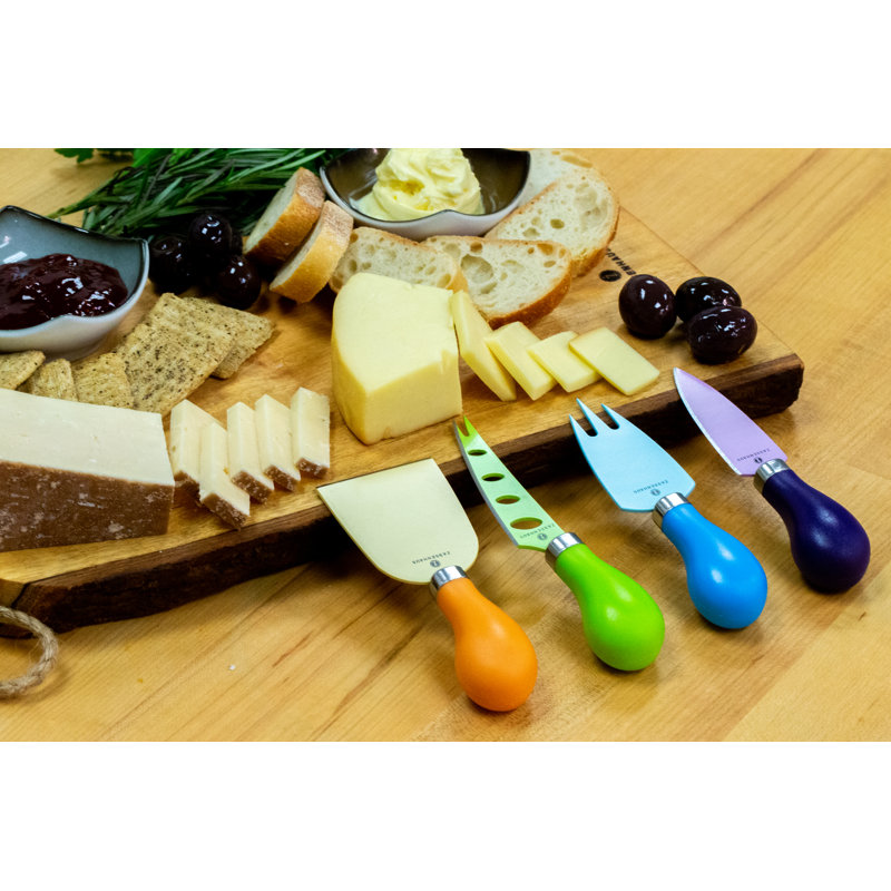 4 Piece Stainless Steel Cheese Serving Set