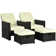 Latton Rattan 2 - Person Seating Group with Cushions