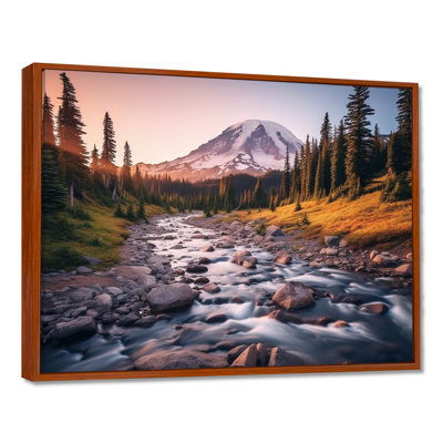 «Washington Mount Rainier National Park I - Washington», reproduction sur toile encadrée