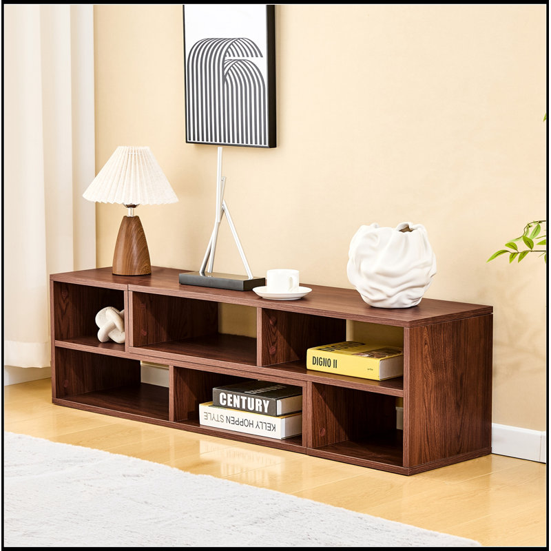 Ajustable avec rangement ouvert, Noyer