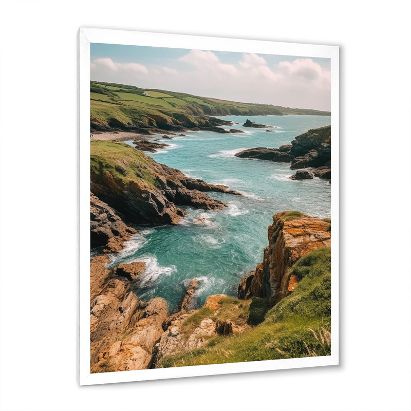 Coastal Horizons VI - Impression, H 44 po x l 34 po x P 1,5 po, Cadre simple blanc