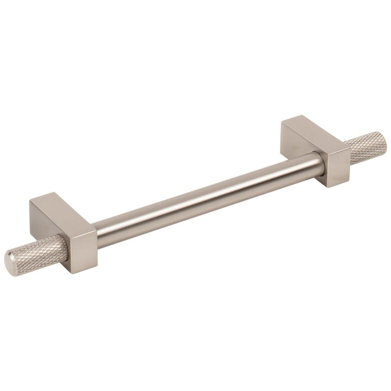 Larkin 4 Knurled Ends Bar Pull, Satin Nickel, 3 3/4"