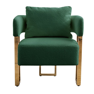 2 pièces - Fauteuil à pieds en métal recouvert, convient au vestiaire, au bureau et au salon, au design ergonomique avec revêtement, au fauteuil décoratif, au bureau de la salle de réception, au savoir-faire artisanal