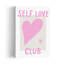 Club d'amour de soi Cœur Art mural contemporain minimaliste architecture moderne paysage Impression-836056404