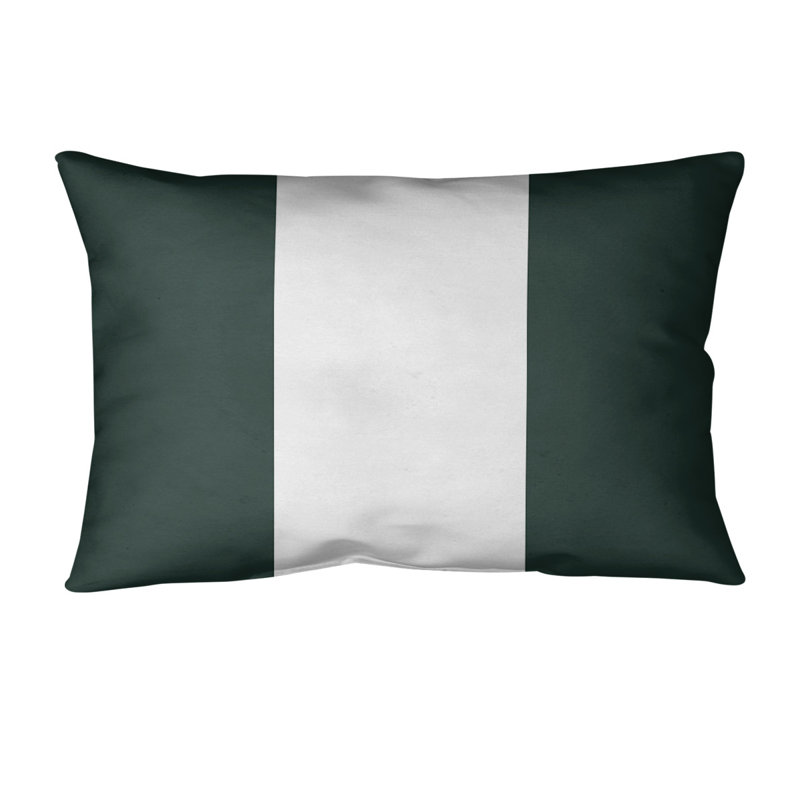 Housse de coussin lombaire Atlanta, Green Bay, Charbon / Gris