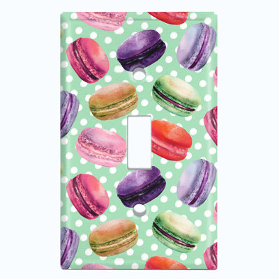 Patterned 1 - Gang Toggle Light Switch Standard Wall Plate