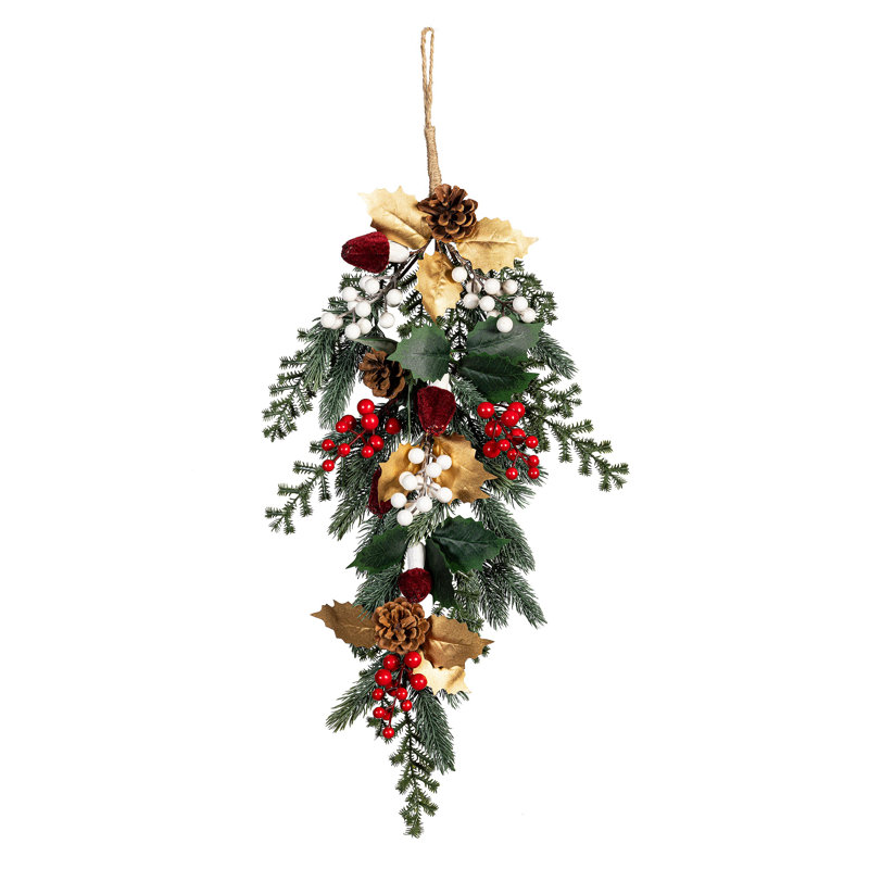 Pinecone & Berry Artificial Swag, 28"H