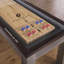 Playcraft Genoa 12’ Pro-Series Shuffleboard, Walnut on Silver-1784414111