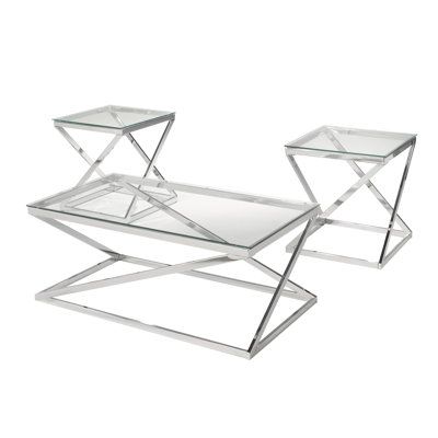 Ensemble de tables basses 3 pièces Abbotsen