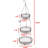 3-Tier Fruit Hanging Basket, Bronze