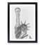 Statue of Liberty in New York City Abstract Art - Picture Frame Graphic Art Print-55730091-55730095