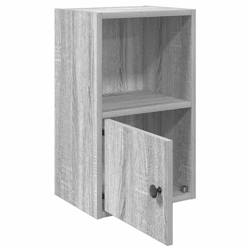 Conary 31cm W Bookcase, (2 Shelves) 52cmH x 31cmW x 24cmD, Grey Sonoma