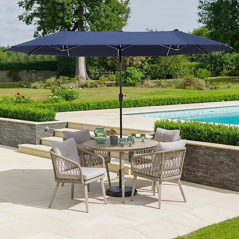 Parasols rectangulaires pour patio, grand parasol d'extérieur avec ...
