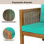 Ensemble de fauteuils d'extérieur confortables et verdoyants, chaise longue de patio avec coussins-134894707