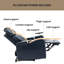 Fauteuil inclinable pivotant en cuir Khymir Vegan-353426869