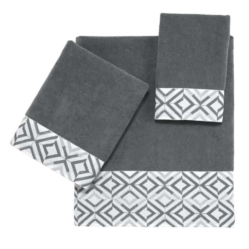 Waffle Bath Towel, Nickel