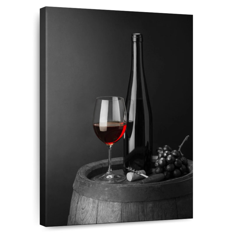 Yarlin vin rouge de tonneau, H 24 po x l 16 po