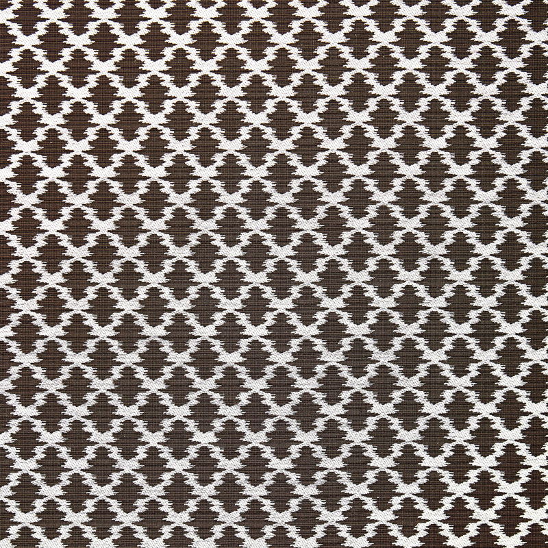 Oriana Ikat Fabric, Black/Walnut