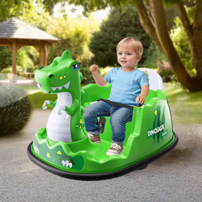 12 Volt Dinosaur Bumper Car Battery Powered Ride-On Toy