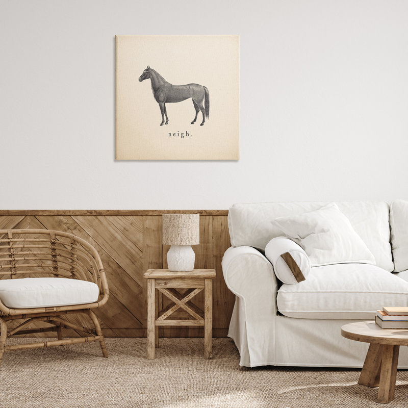 «Neigh Farm Horse Sounds» par Wild Apple Portfolio, H 30 po x l 30 po