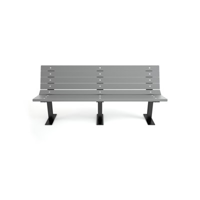 Banc de parc en plastique recyclé Contour
