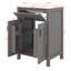 Ensemble de meuble-lavabo 48 po avec lavabo double en céramique, ensemble de meuble-lavabo simple autoportant avec 2 portes à fermeture en douceur et tiroir