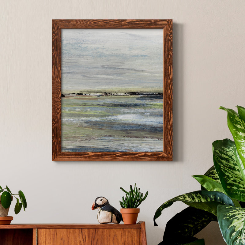 Wetlands I - Peinture sur toile encadrée, H 20 po x l 17 po x P 1,5 po, Cadre en érable