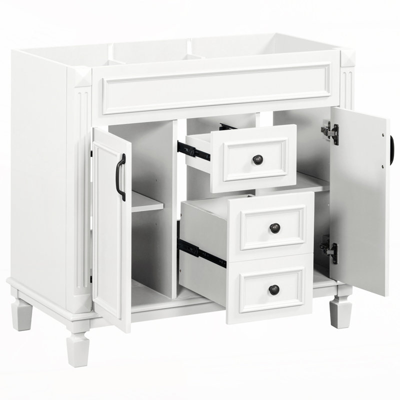 Bases de meuble-lavabo 36 po seulement, Blanc