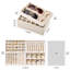 Velours à bijoux, plateaux de rangement de tiroir à bijoux, ensemble de rangement pour bijoux empilable, ensemble de plateau à bijoux 4 couches, beige-1366907914
