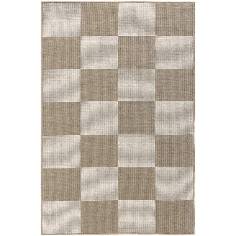 Bhavani Washable Checkered Rug, Rectangle 3'11" x 5'11"