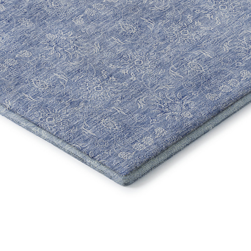 Premium Machine Washable Prisco Sky Rug, Runner 2'3" x 7'6"