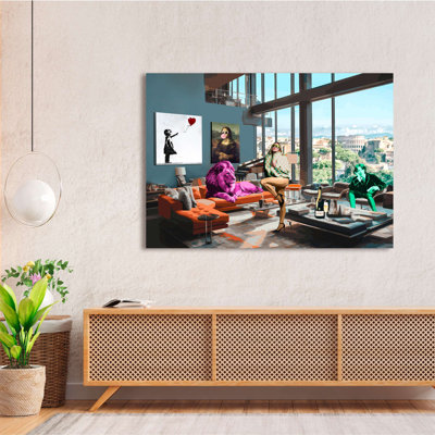 Wrapped Canvas Print: Gerard Madau, Surrealofts: Rome