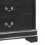 Charmant coffre de rangement traditionnel noir avec une construction durable et une élégance intemporelle pour la vie organisée