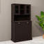 Armoire de salle de bain inclinable à deux compartiments avec panier à linge haut et 2 tablettes réglables