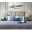  Lampe de table bleue 26 po